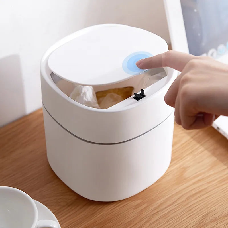 2L Mini Waste Bins Desktop Garbage Basket Home Table Plastic Trash Can Bathroom Cosmetic Dustbins Bedroom Sundries Box для кухни