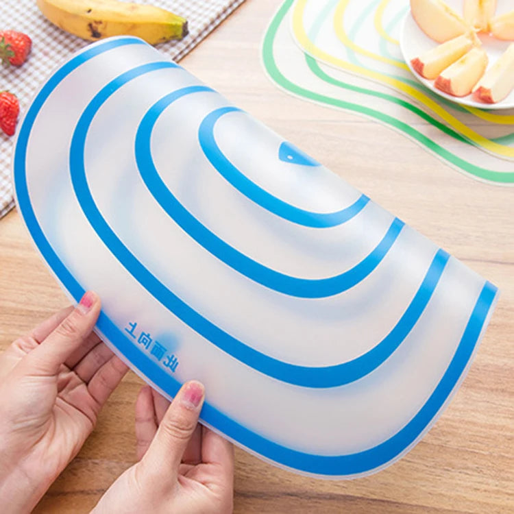 Kitchen Flexible Cutting Board Non-slip Frosted Cutting Boards Transparent Vegetable Meat Tools Classification Chopping Board