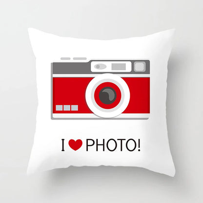 Valentines Day Decoration Pillowcase Sofa Cushion Case Bed Pillow Cover Home Decor Car Cushion Cover Kiss Throw Pillow Case 45cm