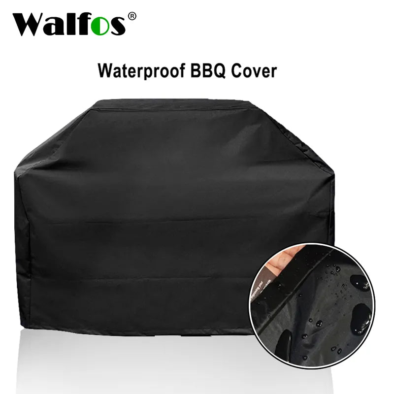 WALFOS Waterproof Grill Cover BBQ Grill Outdoor Rainproof Dustproof Heavy Duty Grill Cover for Gas Charcoal Electric Grill