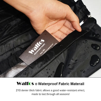 WALFOS Waterproof Grill Cover BBQ Grill Outdoor Rainproof Dustproof Heavy Duty Grill Cover for Gas Charcoal Electric Grill