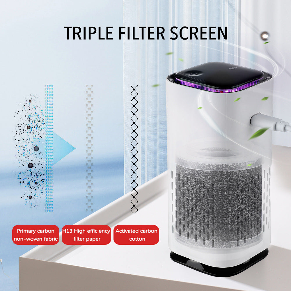 Household Mini Dust Removal Air Purifier