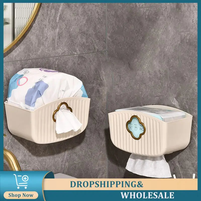 Bathroom Tissue Box Durable Storage Box Decorative Convenient Bathroom Storage Solutions Kitchen Pantry Innovative Design Actual