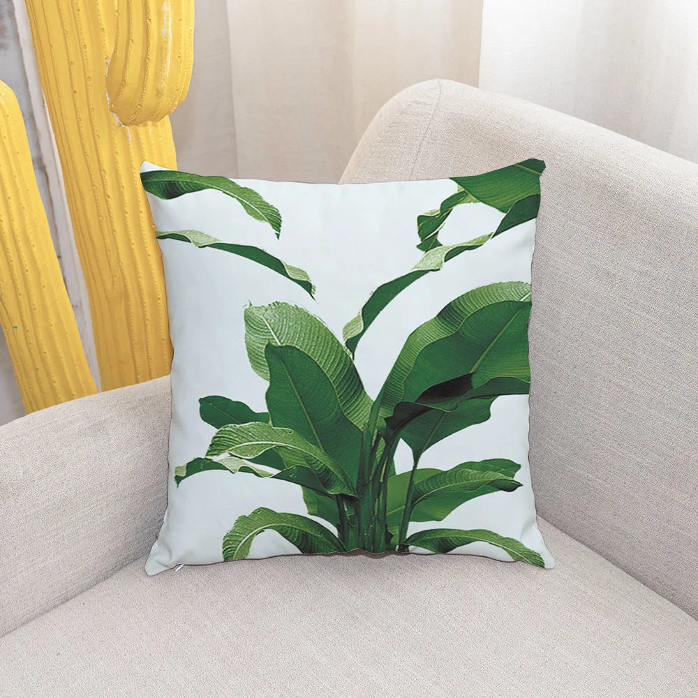 Linlamlim Cushion Cover Green Pillowcase Pillow Covers Throw Pillow Cover for Bedroom Bed Living room Sofa Car Accessories