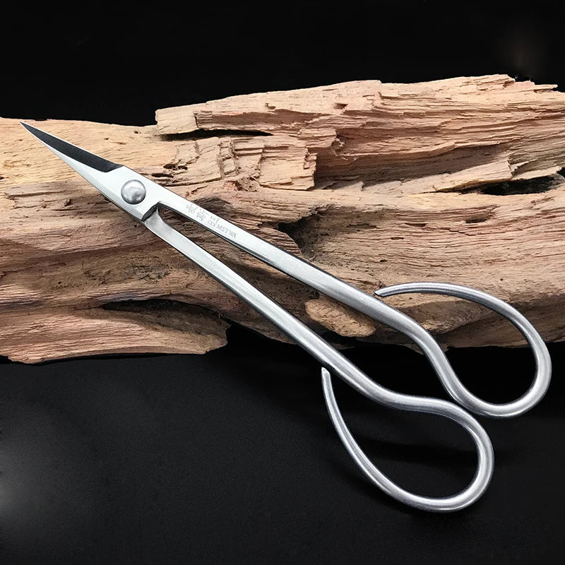 7.3inch Beginner Bonsai Tool Long Handle Scissors Gardening Plant Branch Shears Stainless/ carbon Steel Support Drop Shipping