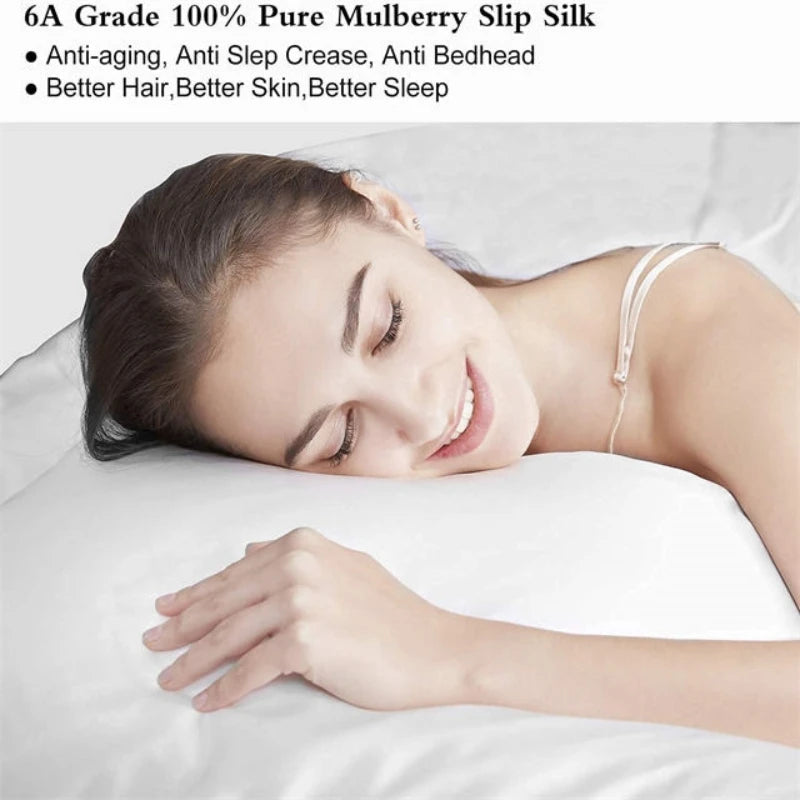 100% Natural Mulberry Silk Pillowcase Decorative Luxury 6A Throw Pillow Cover Comfortable Solid Pure Bedding Silk Cushion Cases