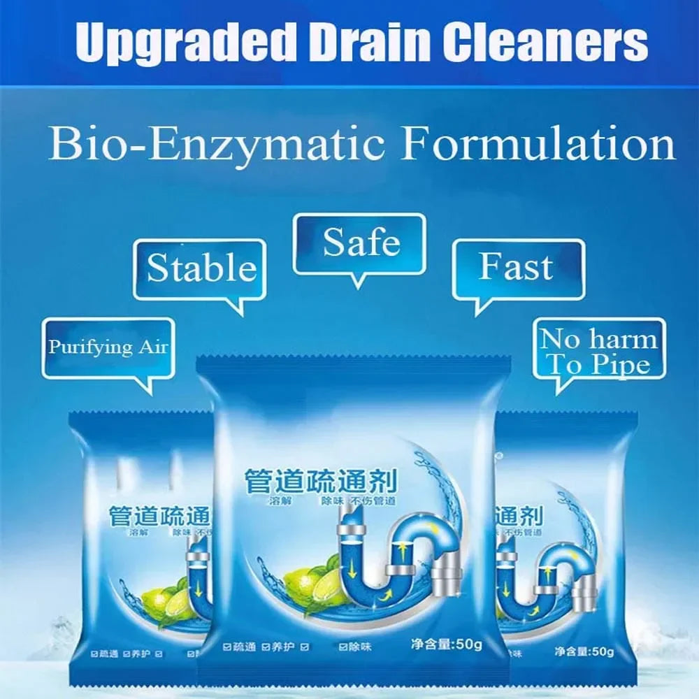 Household Cleaning Chemicals Pipe Dredging Agent 50g Pipe Sewer Pipe Dredging Agent Drain Cleaners Merchandises Kitchen Cleaner