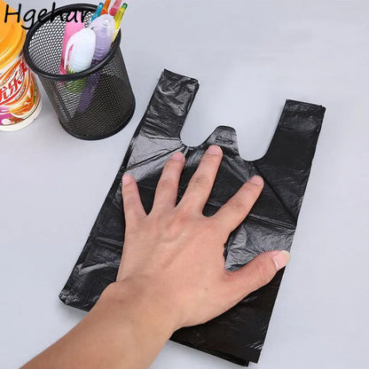 100pcs Mini Plastic Disposable Trash Bags Kitchen Cleaning Storage Garbage Pouch Household Portable Rubbish Bag Desktop Office