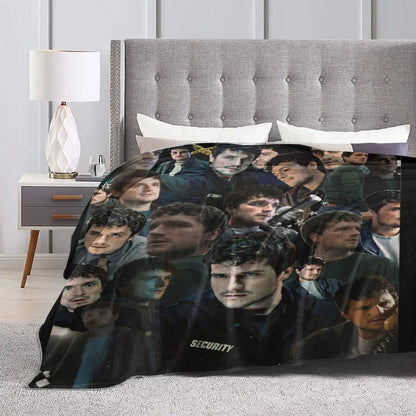 Vintage Josh Hutcherson Collage Blanket Coral Fleece Plush Home Throw Blanket Comfortable Warm for Office Plush Thin Quilt