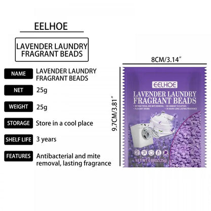 1Bag Laundry Scent Beads Fresh Lavender 78 Hours Lasting Fragrance Beads Soft Clothing Diffuser Clean Detergent Laundry Supplies