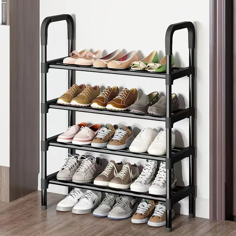 Simple Shoe Rack DIY Easy Assemble Dustproof Boots Organizer Stand Holder Space-Saving Shoes Storage Shelf Entryway Shoe Cabinet