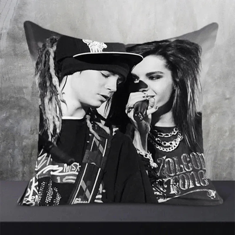 Tokio Hotel Art Decorative Cushion Cover 45*45 Pillow Home Decor Covers Cases Furniture Pillowcases Pillows Sofa Cushions Garden