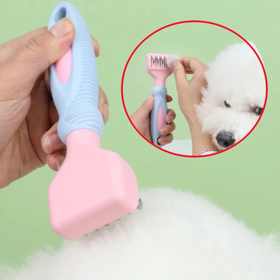 Dog Comb Stainless Steel Knot Knife Cat Brush Massage Dog Brush Pet Grooming Dogs Hair Knife Comb Cleaning Tools Pet Supplies