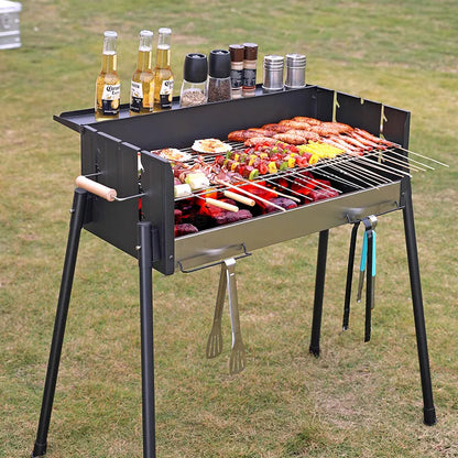 Barbecue Oven Household Barbecue Grill Outdoor Smokeless Barbecue Charcoal Courtyard BBQ Portable Barbecue Oven Supplies Tools