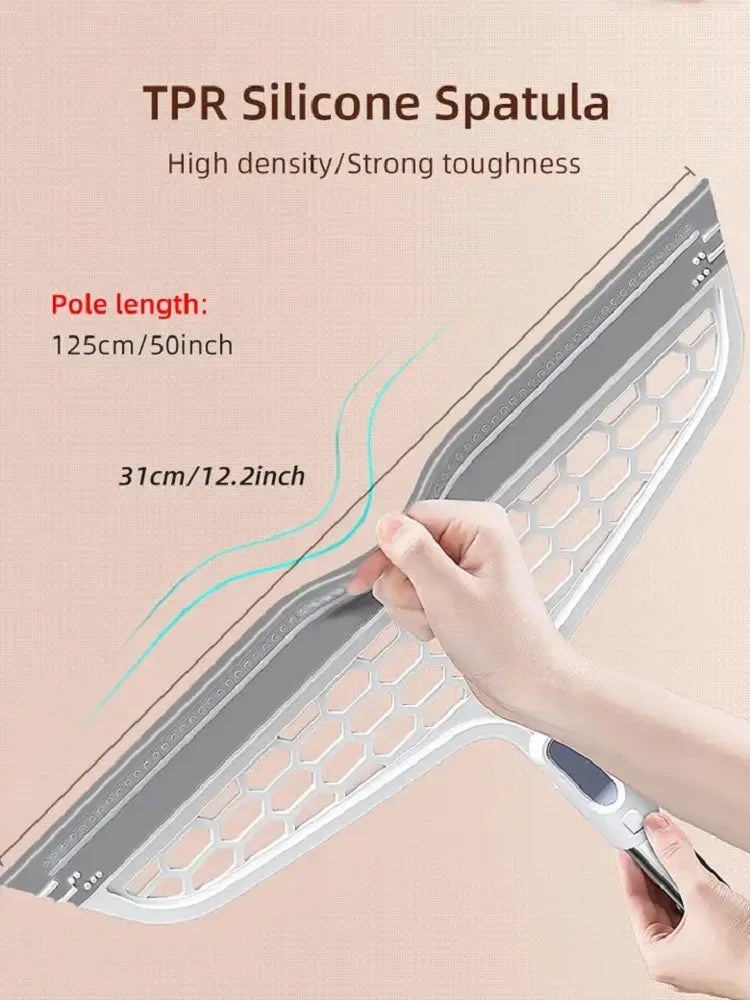 Joybos Silicone Broom Lengthen Floor Window Cleaning Squeegee Pet Hair Dust Broom Bathroom Floor Wiper House Cleaning Tool New