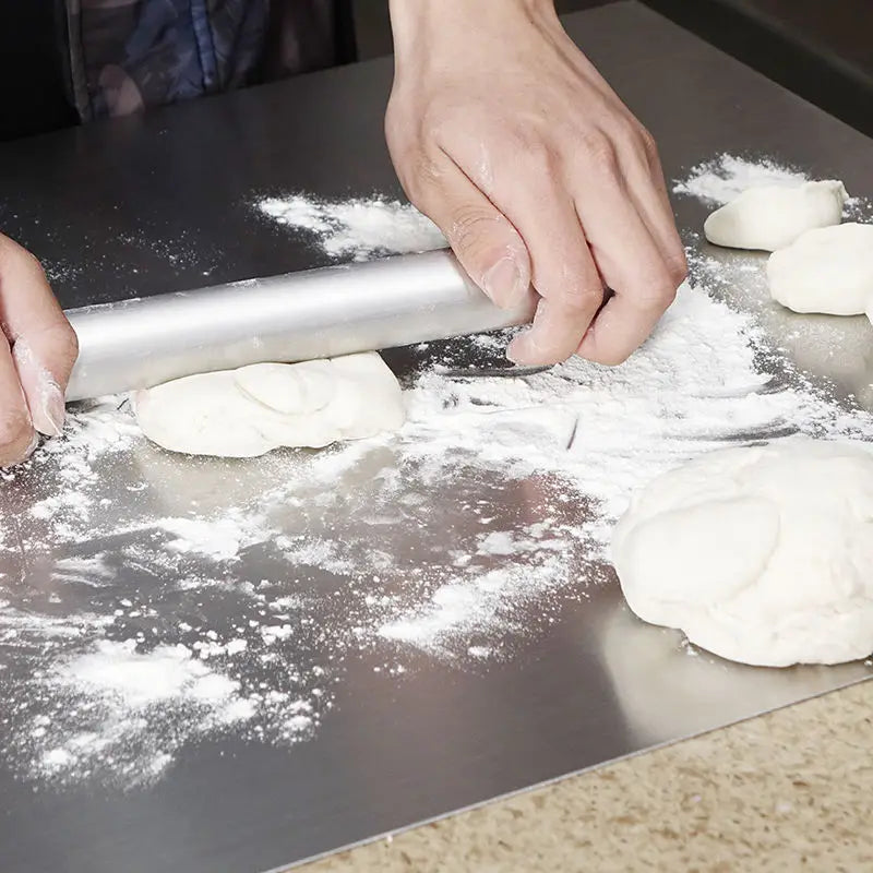 Extra Large Stainless Steel Cutting Board for Kitchen, Chopping Board with Non-Slip Feet, Ideal for Baking and Kneading Dough