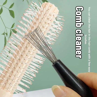 2023 Comb Hair Brush Cleaner Plastic Handle Cleaning Brush Remover Embedded Beauty Tools Cleaning Products Cleaning Supplies