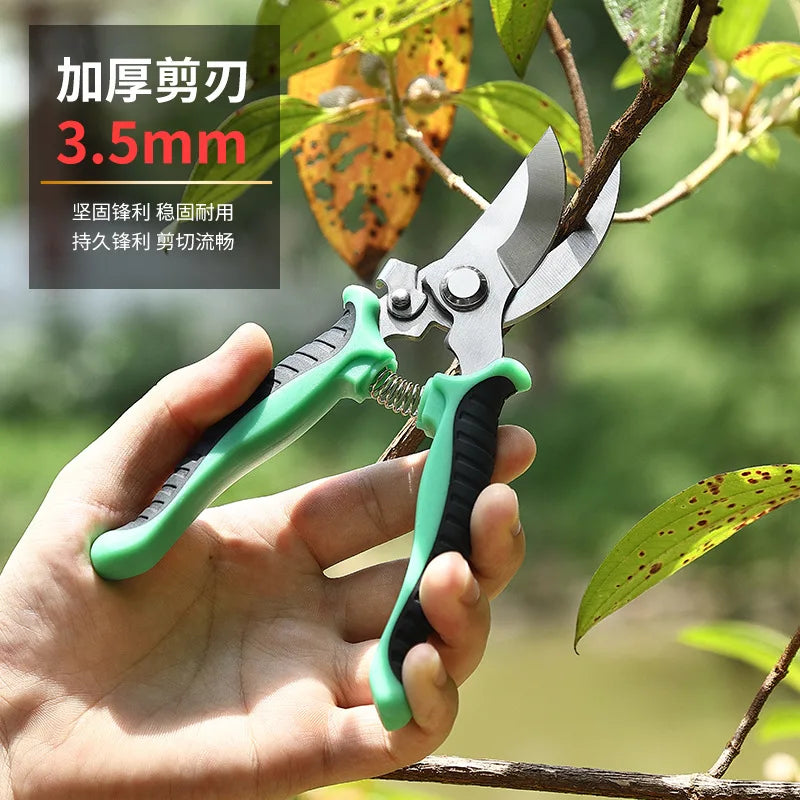 Stainless Steel Flower Fruit Branch Scissors Multi-functional Branch Scissors Gardening Shears Grape Shears Fruit Picking Tool