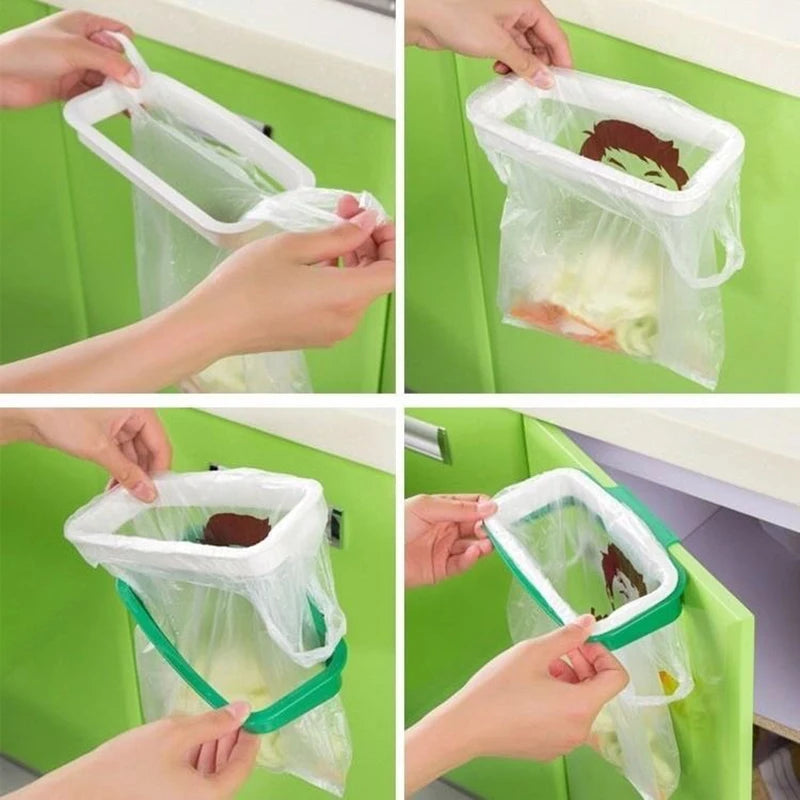 1PC Super Strong Trash Bag Garbage Bag Hanger Rubbish Holder Hanging Trash Rubbish Bag Holder Can Bin Plastic Bracket Stand Rack