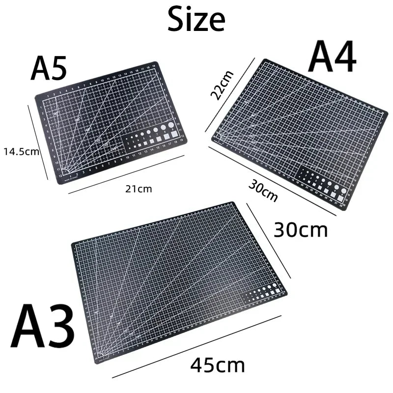 DIY Cutting Mat A3/A4/A5 PVC Workbench Patchwork Sewing Manual Knife Engraving Leather Cutting Board Single Side Underlay