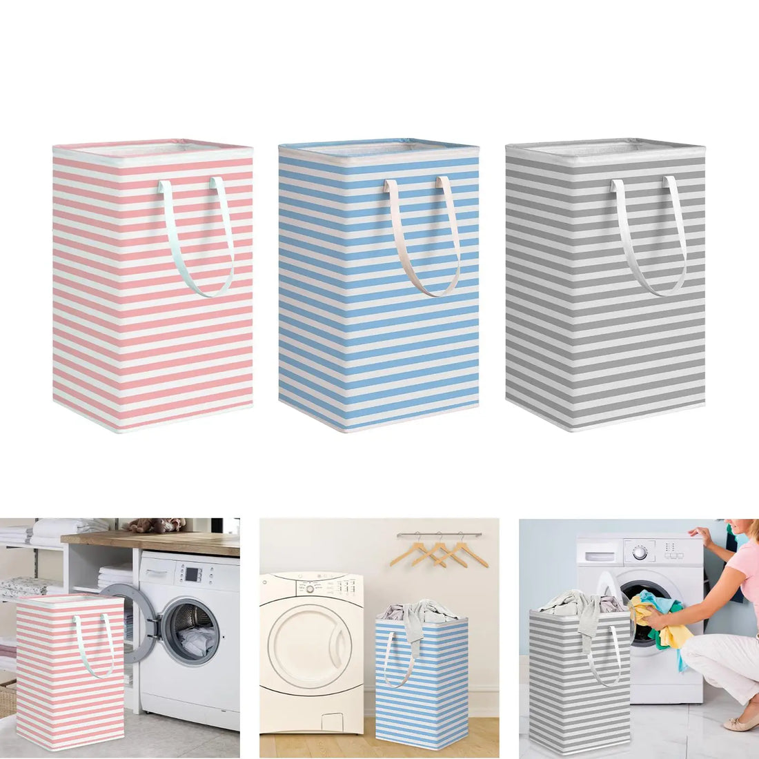 Waterproof 75L100L Collapsible Large Laundry Basket Washing Bin Laundry Hamper for Bedroom