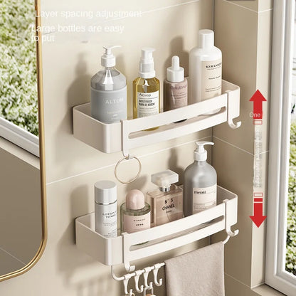 White Bathroom Storage Shelf DrillFree Triangle WallMounted Organizer for Bathrooms and Toilets Ideal SpaceSaving Solution