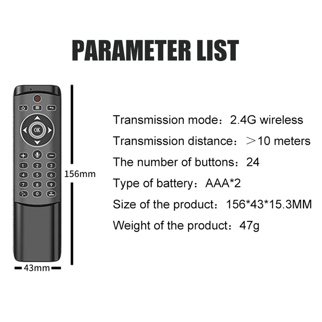 MT1 Voice Infrared Remote Control Remote High-definition Streaming TV Intelligent Control Device Supports Google Voice Assistant