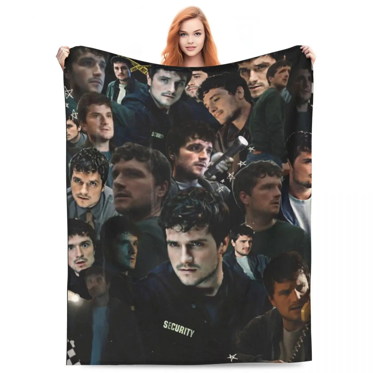 Vintage Josh Hutcherson Collage Blanket Coral Fleece Plush Home Throw Blanket Comfortable Warm for Office Plush Thin Quilt