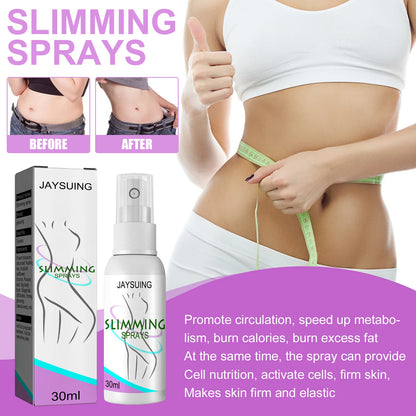 Jaysuing Weight Loss Spray Slimming Product Fat Burner Liquid Thin Slimming Spray Skin Tightening Slime Personal Health Care