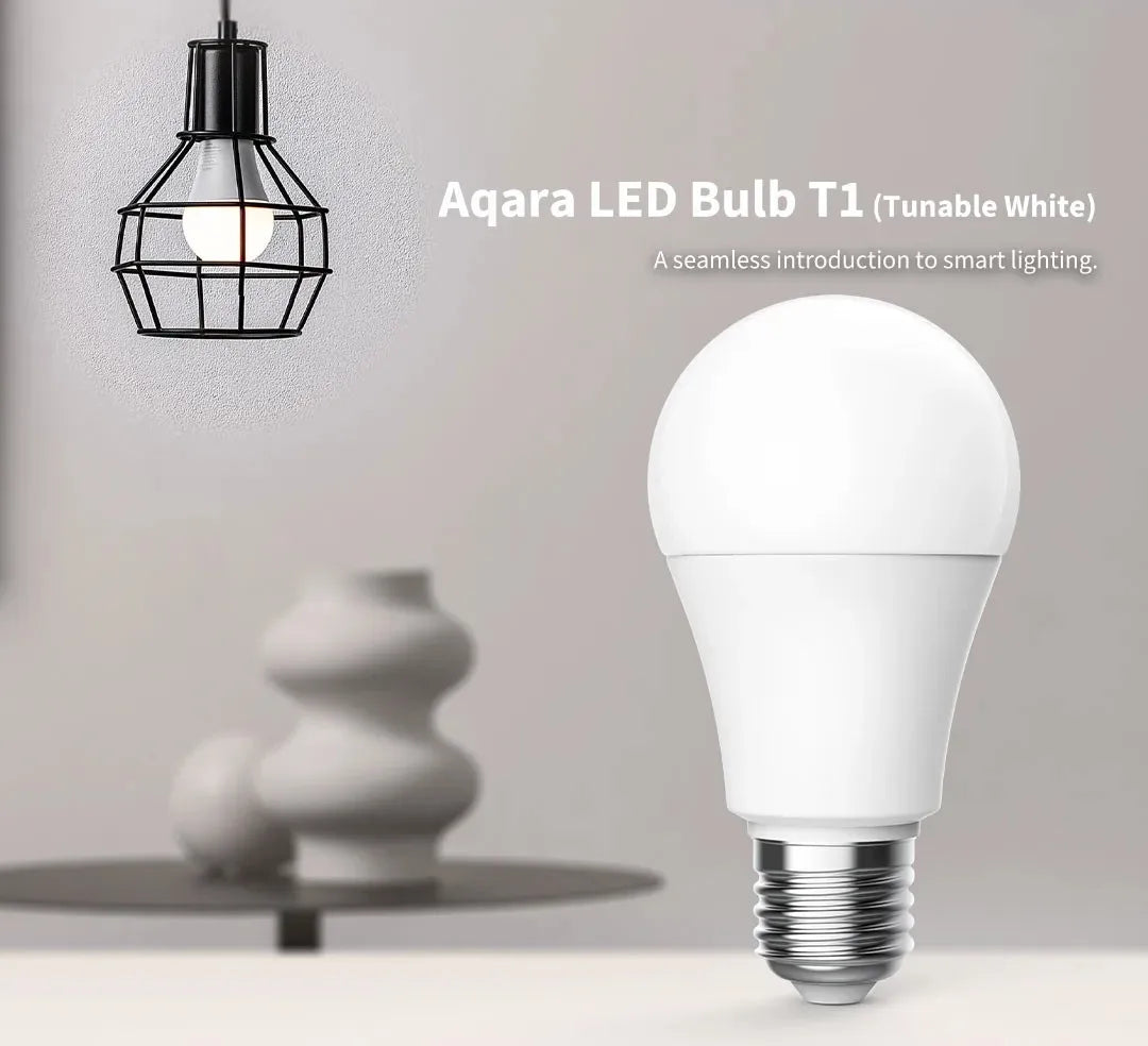 Aqara Smart LED Bulb T1 Zigbee E27 2700K-6500K Remote Adjustable Color Temperature LED bulb Light for Xiaomi Mi home HomeKit APP