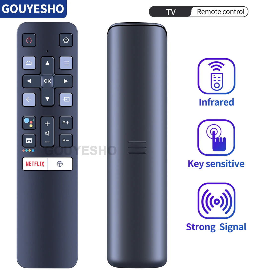 RC802V FUR6 RC802V FUR7 Remote Control Google Assistant Voice For TCL TV 55C715 49S6800FS 50P8S 55EP680