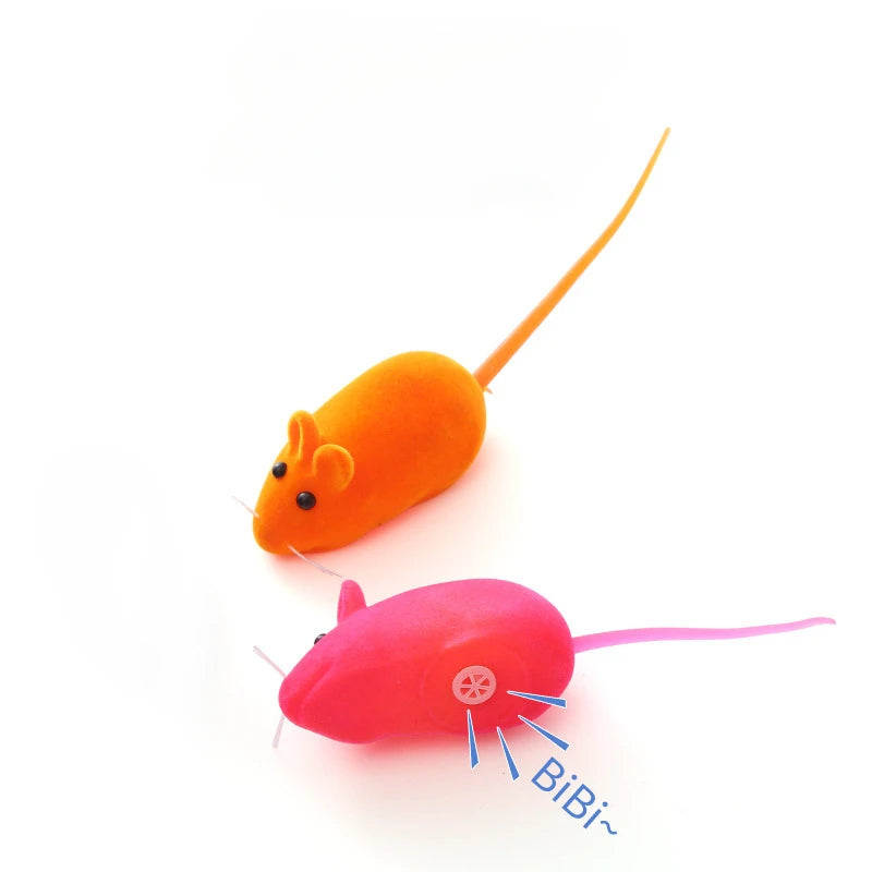 Sound Rubber Simulation Mouse Pet Cat Toys Interactive for Kitten Accessories Gifts Enamel Mouse Bite Resistance