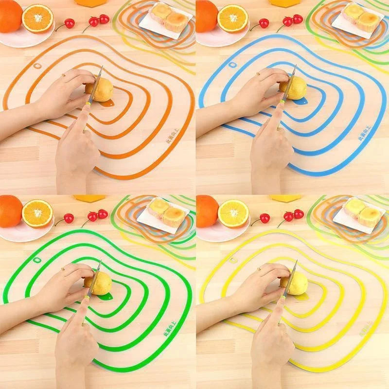 Kitchen Non-slip Chopping Blocks Tool Flexible Transparent Cutting Board Kitchen PP Cutting Boards Classification Chopping Board