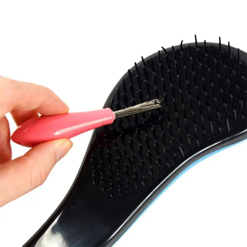 2023 Comb Hair Brush Cleaner Plastic Handle Cleaning Brush Remover Embedded Beauty Tools Cleaning Products Cleaning Supplies