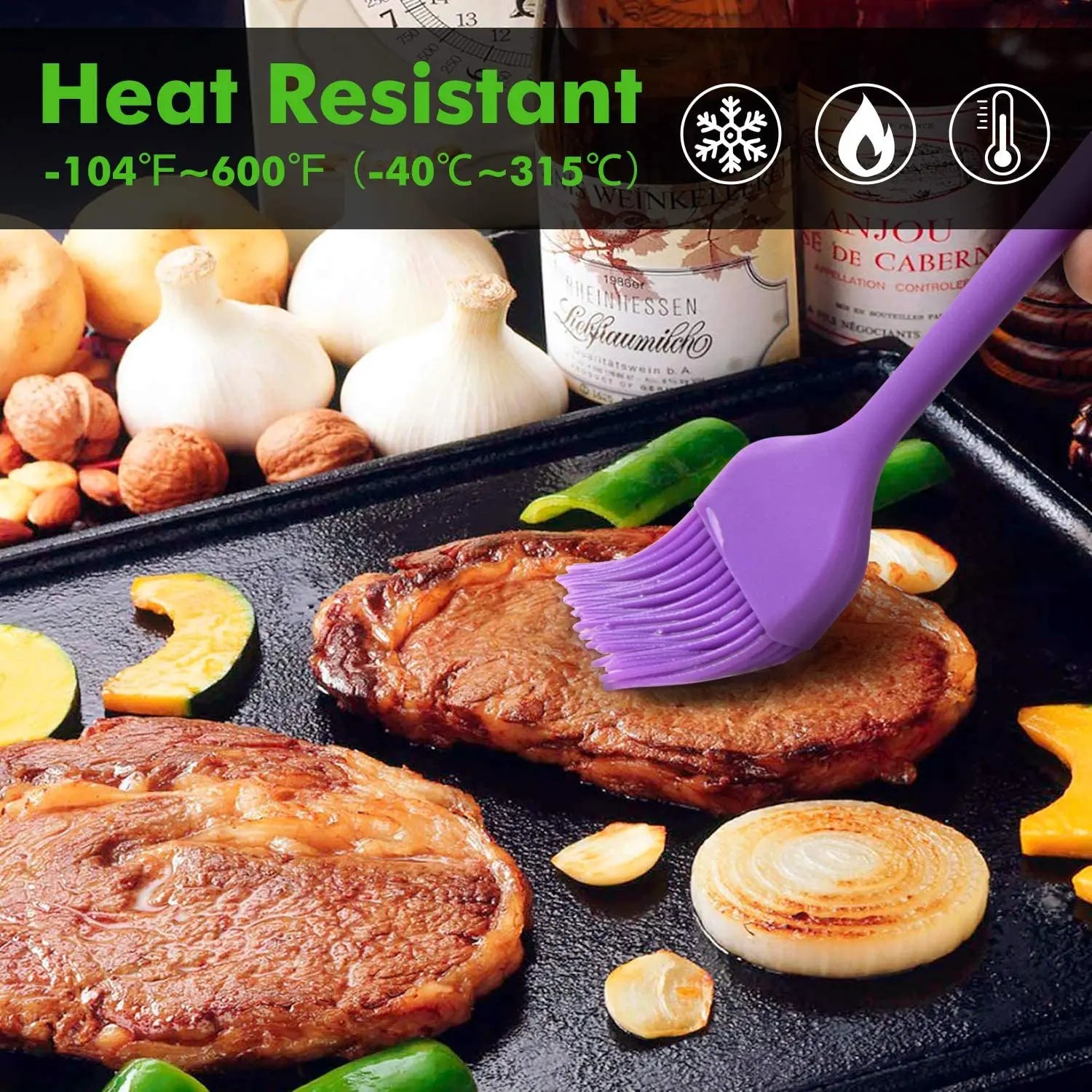 Silicone Meat Grill Basting Pastry Brush Baster Grill Barbecue Barbecue Accessories Accessoires Bbq Silicone Oil Brush