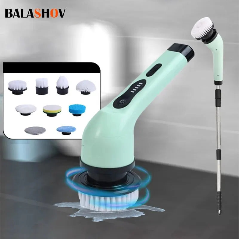 Wireless Electric Cleaning Brush Bathroom Window Kitchen Automotive Multifunctional Household Rotating Cleaning Machine