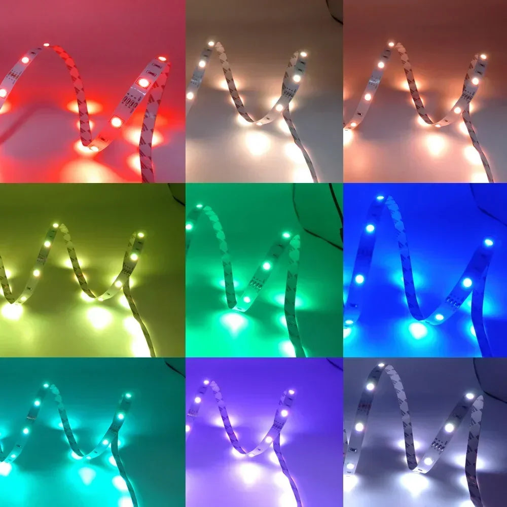 5050 Smart Led Strip Usb 15 20 Meters Wifi Alexa Rgb Led Ice Tape String 5V Led Light Plug For Wall Room Led Ribbon Lamp Chain