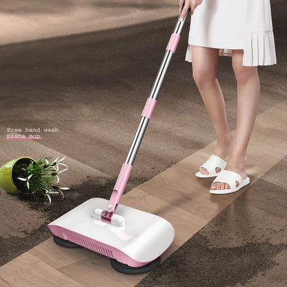 Combination of broom and mop Hand push type scoop Household broom and dustpan set Floor magic broom home cleaning Tools Sweeper