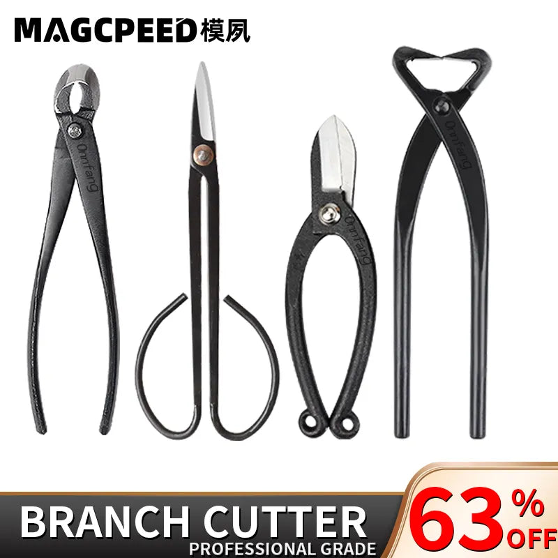 MAGCPEED Bonsai Cutter Concave Edge Scissors Root Cutter Pruning Bonsai Tree Brunches Knots Profissional Garden Bonsai Tool