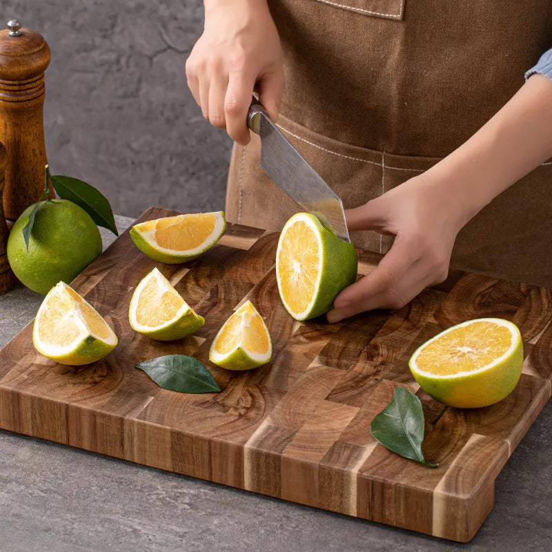 Solid Wood Cutting Board Acacia Wood Household Cutting Meat Vegetable Fruit Rectangular Cutting Board Kitchen Tools