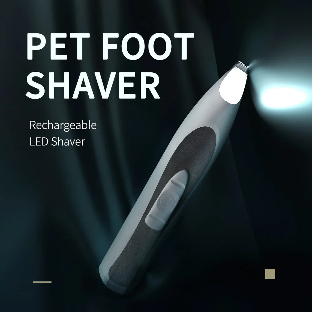 LAIKA Cat Hair Clippers Blades LED Pet Foot Hair Trimmer Rechargeable Butt Ear Eyes Foot Hair Cutter Remover Dog Grooming Tools