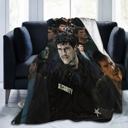 Vintage Josh Hutcherson Collage Blanket Coral Fleece Plush Home Throw Blanket Comfortable Warm for Office Plush Thin Quilt