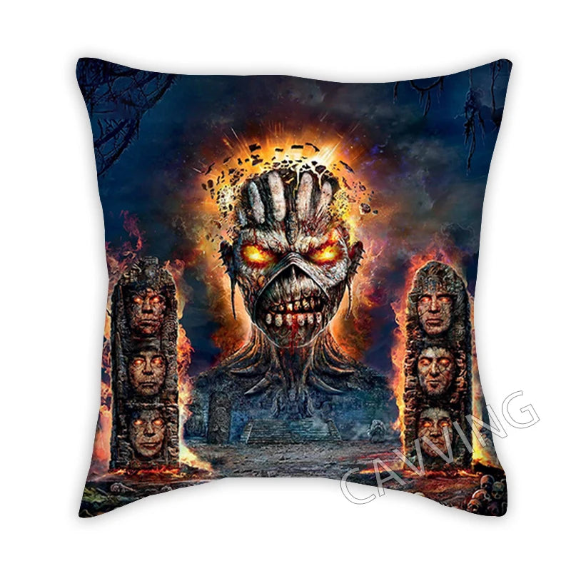 Gothic Horror Skull 3D Printed  Polyester Decorative Pillowcases Throw Pillow Cover Square Zipper Cases Fans Gifts Home Decor