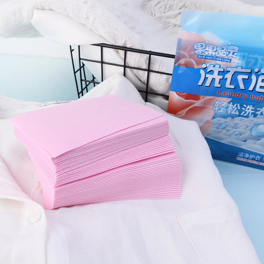 120/10Pcs Laundry Tablets Strong Decontamination Laundry Detergent Underwear Clothes Cleaning Sheet Paper For Washing Machine