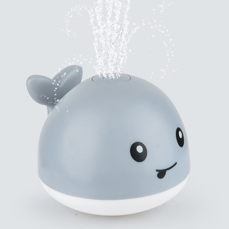 Water spray whale baby bathroom toys with lights and music